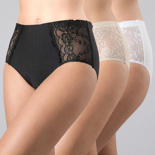 Tripack Calzon Mujer Tiro Alto Seamless