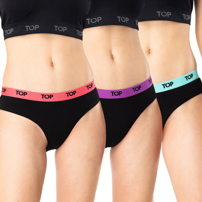 Tripack Bikini Mujer Algodón C4