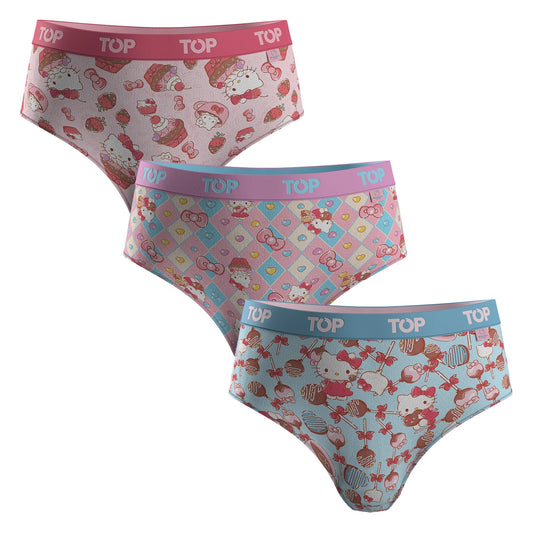 Tripack Pantaletas Niña Hello Kitty Algodón C4