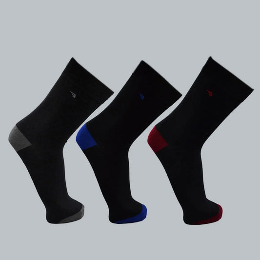 Tripack de Calcetines Logo Jacquard Negro