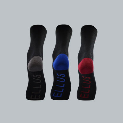 Tripack de Calcetines Logo Jacquard Negro