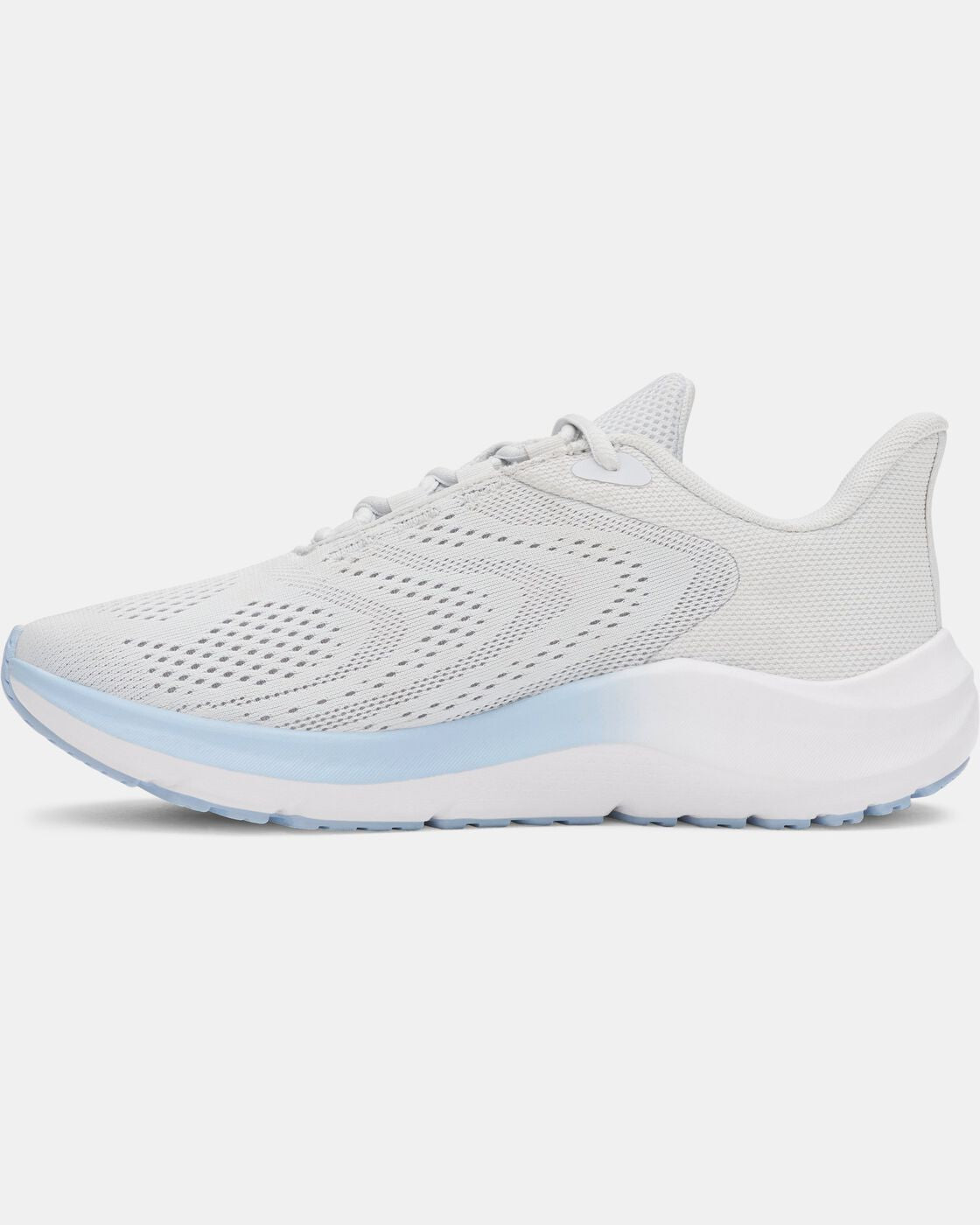 Zapatilla Mujer Running Pursuit 4 Big Logo Gris/Celeste