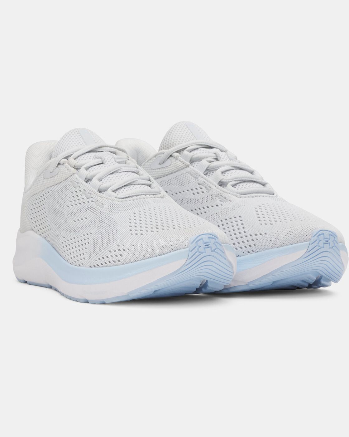 Zapatilla Mujer Running Pursuit 4 Big Logo Gris/Celeste