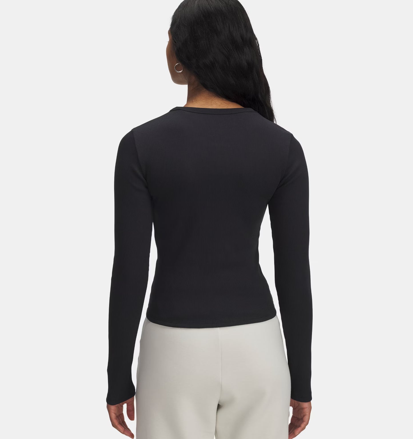 Polera Mujer Manga Larga Negro