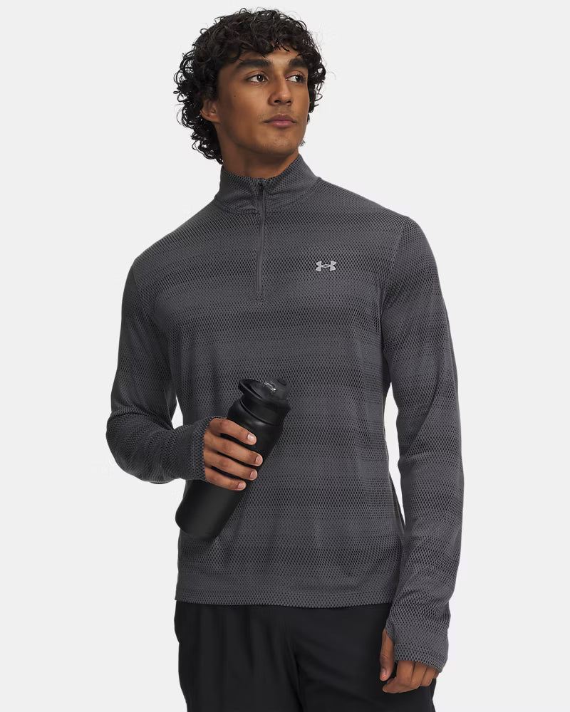 Polera Hombre Manga Larga Velociti Gris