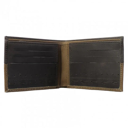 Billetera Hombre Cuero Natural Cafe