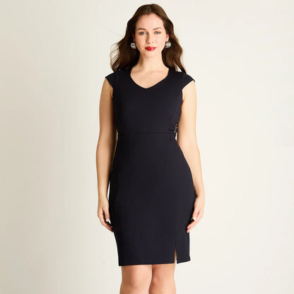 Vestido Mujer Azul Entallado