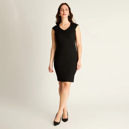Vestido Mujer Negro Entallado
