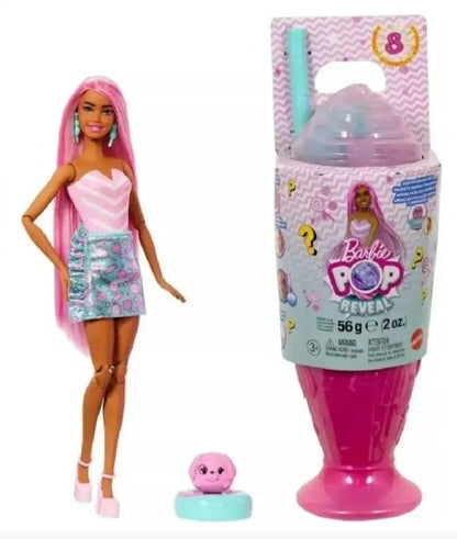 Muñeca Barbie Pop Reveal Colección Dulces Sorpresas Fucsia