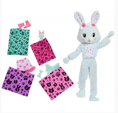 Muñeca Niña Cutie Reveal Con Mascota Conejo Menta