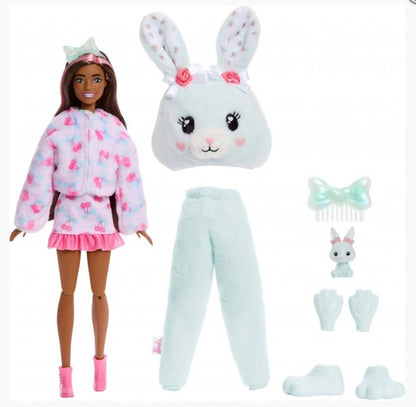Muñeca Niña Cutie Reveal Con Mascota Conejo Menta