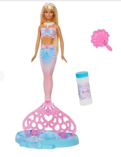 Muñeca Niña Sirena Bubble Sparkle Rosa