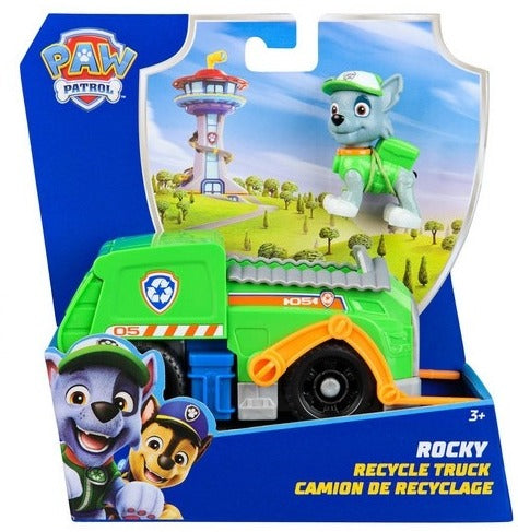 Juguete Unisex Camión de Reciclaje y Figura Rocky Verde