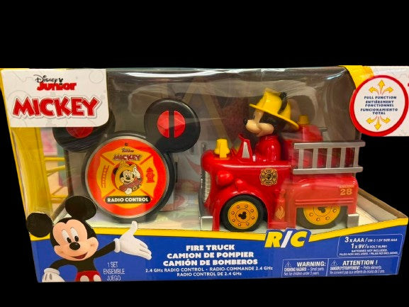 Disney Junior Mickey Mouse Rc Camión De Bomberos Con Control