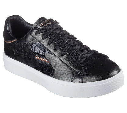 Zapatilla Mujer Con Cordon Slight Shimmer Black