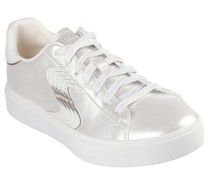 Zapatilla Mujer Con Cordon Slight Shimmer White
