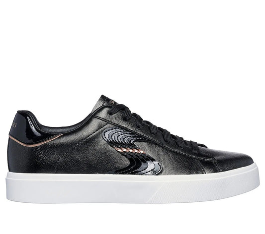 Zapatilla Mujer Con Cordon Slight Shimmer Black