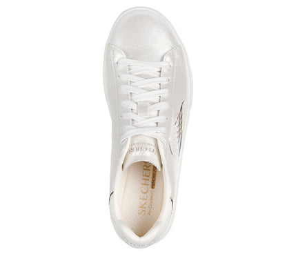 Zapatilla Mujer Con Cordon Slight Shimmer White