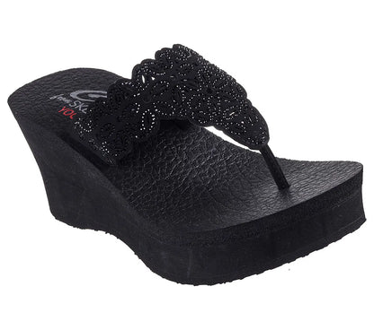 Sandalia Mujer Flower Glitz Black