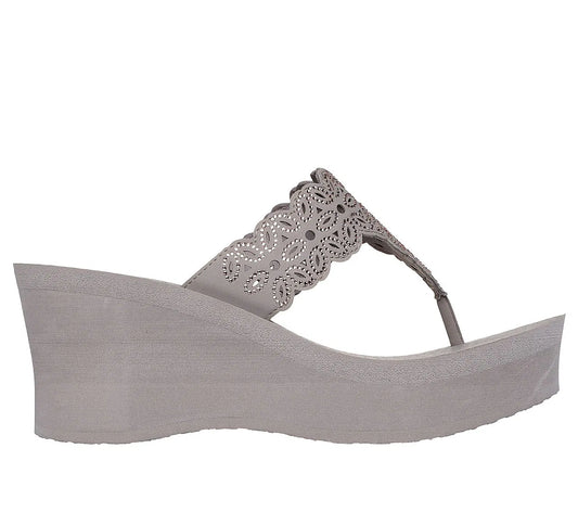 Sandalia Mujer Flower Glitz Taupe