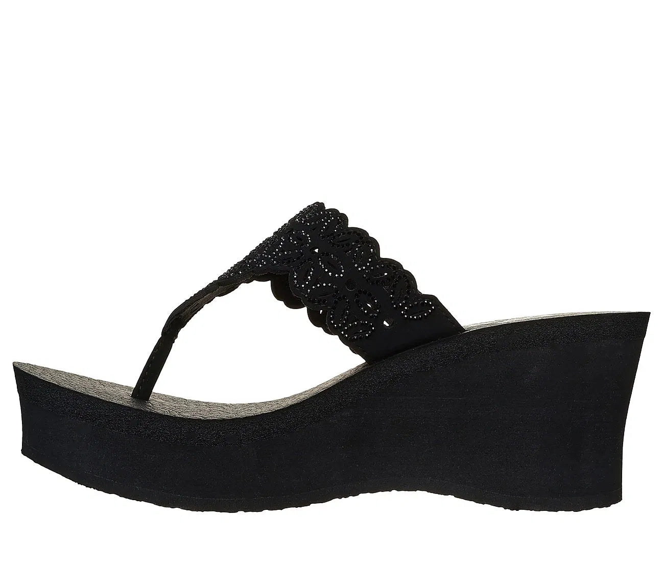 Sandalia Mujer Flower Glitz Black