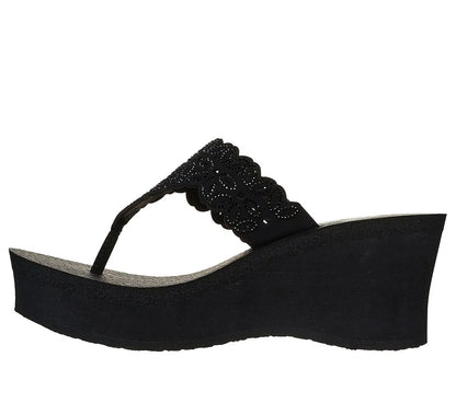 Sandalia Mujer Flower Glitz Black