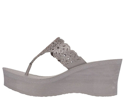 Sandalia Mujer Flower Glitz Taupe