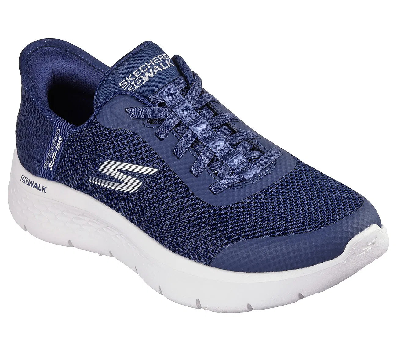 Zapatilla Mujer Con Elastico Go Walk Flex Navy