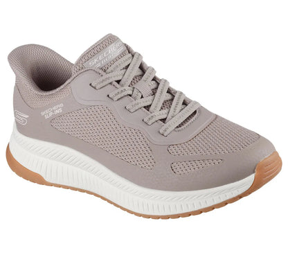 Zaptillas Mujer Sin Cordon Bobs Squad 4 Taupe