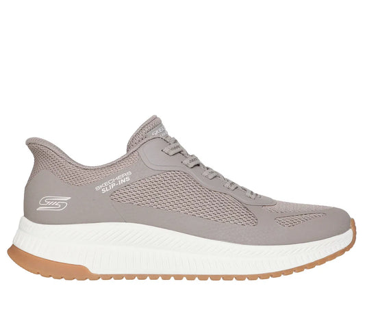 Zaptillas Mujer Sin Cordon Bobs Squad 4 Taupe