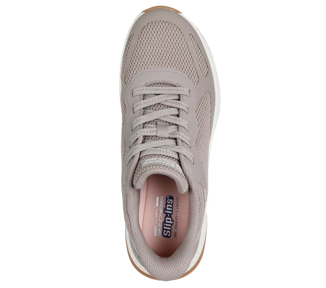 Zaptillas Mujer Sin Cordon Bobs Squad 4 Taupe