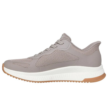 Zaptillas Mujer Sin Cordon Bobs Squad 4 Taupe