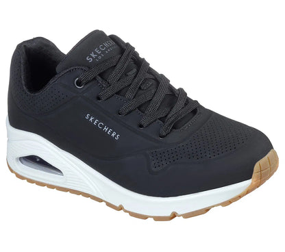 Zapatilla Mujer Con Cordon Uno Black