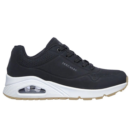 Zapatilla Mujer Con Cordon Uno Black