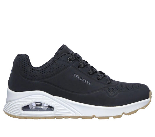 Zapatilla Mujer Con Cordon Uno Black
