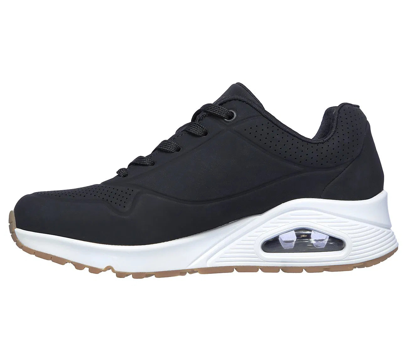 Zapatilla Mujer Con Cordon Uno Black