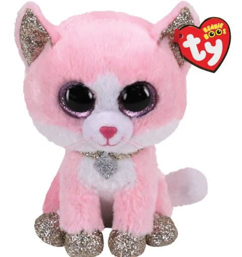 Peluche Beanie Boss Fiona Gato Rosado