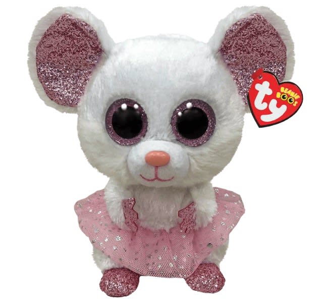 Peluche Beanie Boos Nina Ratón Bailarina Mediano