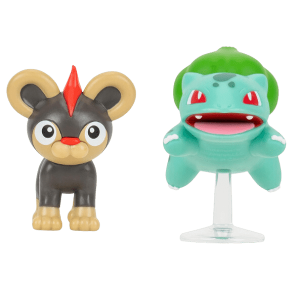 Pokemon Battle ready! Set 2 Figuras Litleo + Bulbasaur