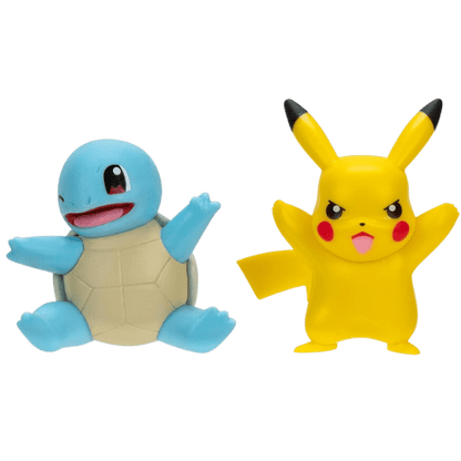 Pokemon Battle ready! Set 2 Figuras Pikachu + Squirtle