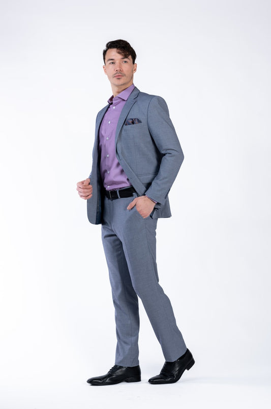 Traje De Hombre Formal Ambo Vincenzo Lt Grey