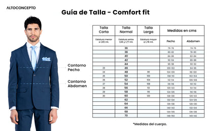 Traje de Hombre Ambo SH09505 Azul