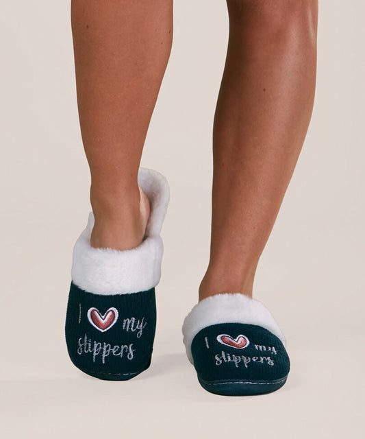 Pantufla Mujer Slipper Petroleo