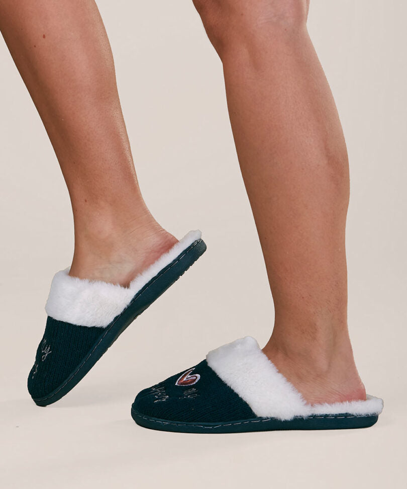 Pantufla Mujer Slipper Petroleo