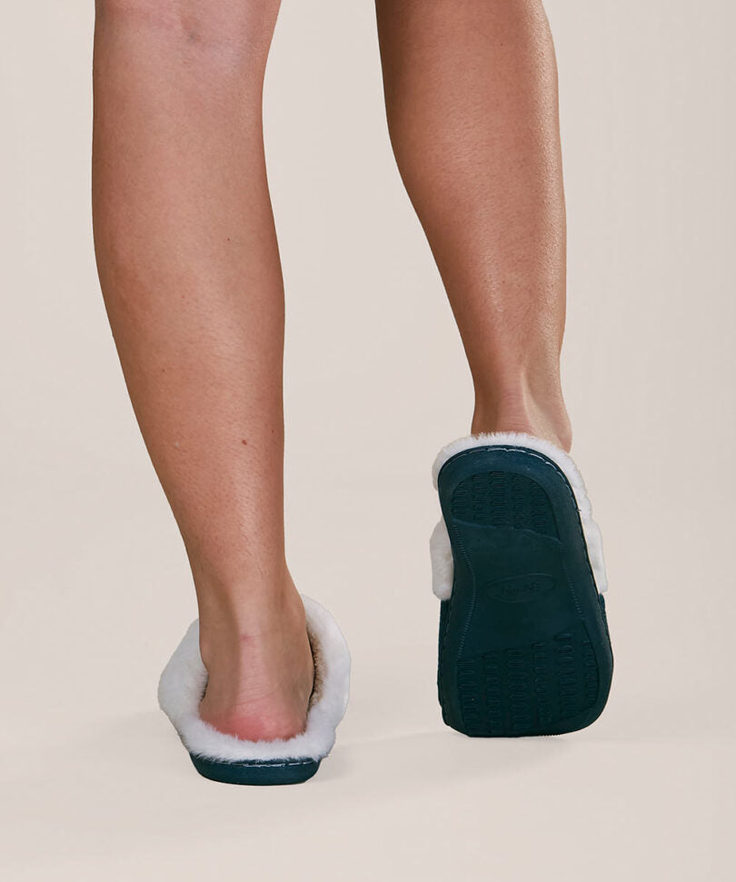 Pantufla Mujer Slipper Petroleo