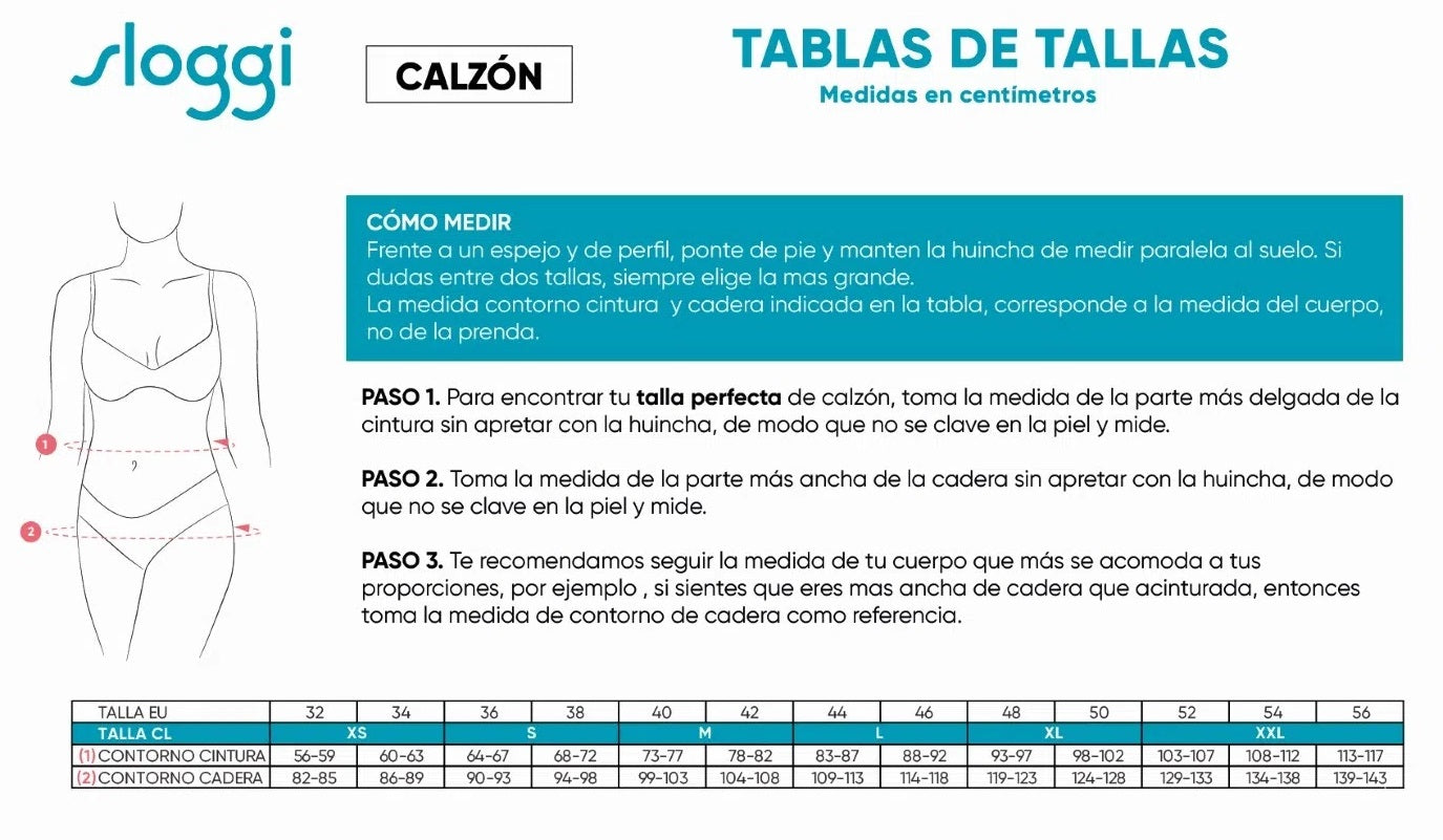 Calzón Corte Laser Pantaleta Blanca