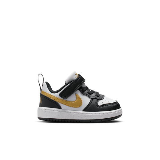 Zapatilla Bebé Court Borough Low Recraft Black-White