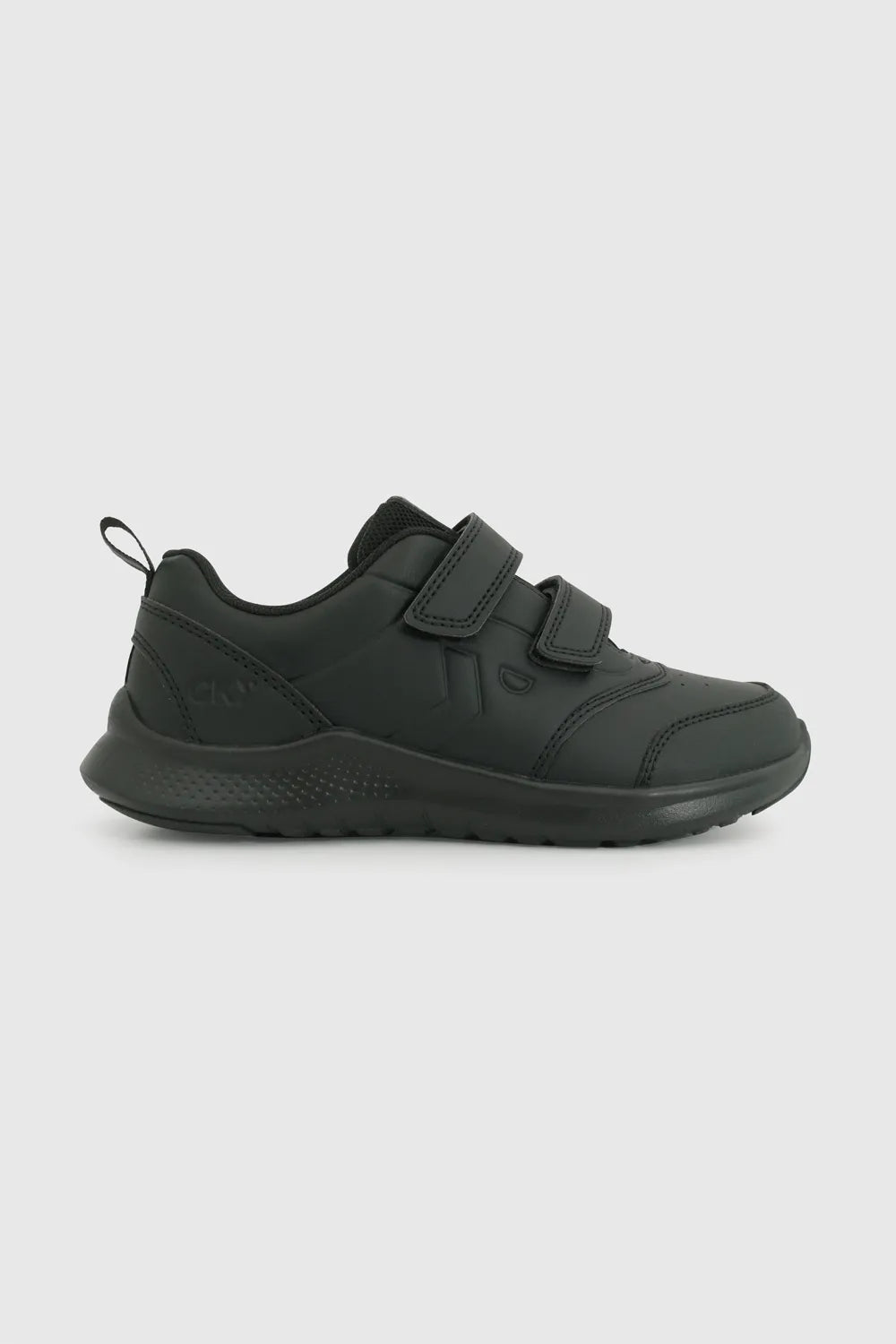 Zapatilla Escolar Unisex Deportiva Con Velcros Negra