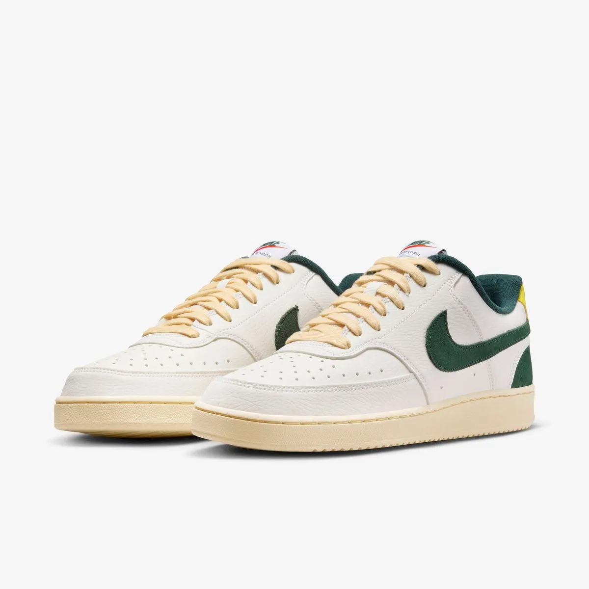 Zapatilla Hombre Court Vision Low Blanco-Verde