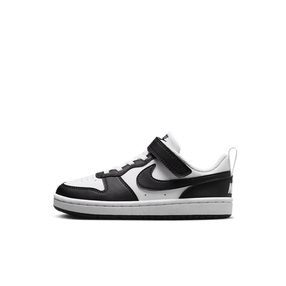 Zapatilla Niño Court Borough Low Recraft Con Velcro White-Black